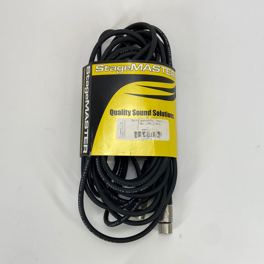 StageMASTER 25FT LO-Z Mic Cable XLR SMM-25