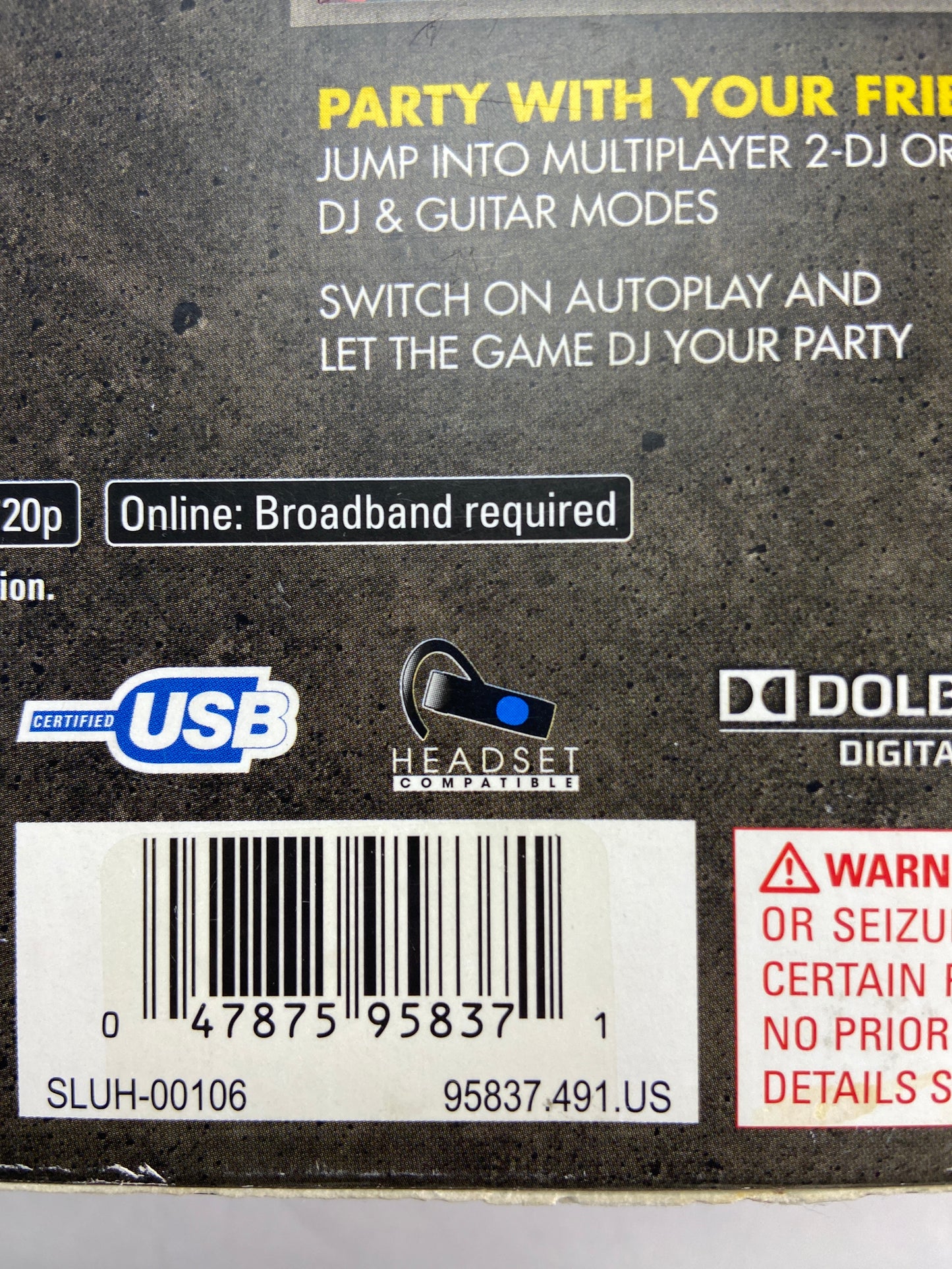 Sony DJ Hero Turntable Black SLUH-00106