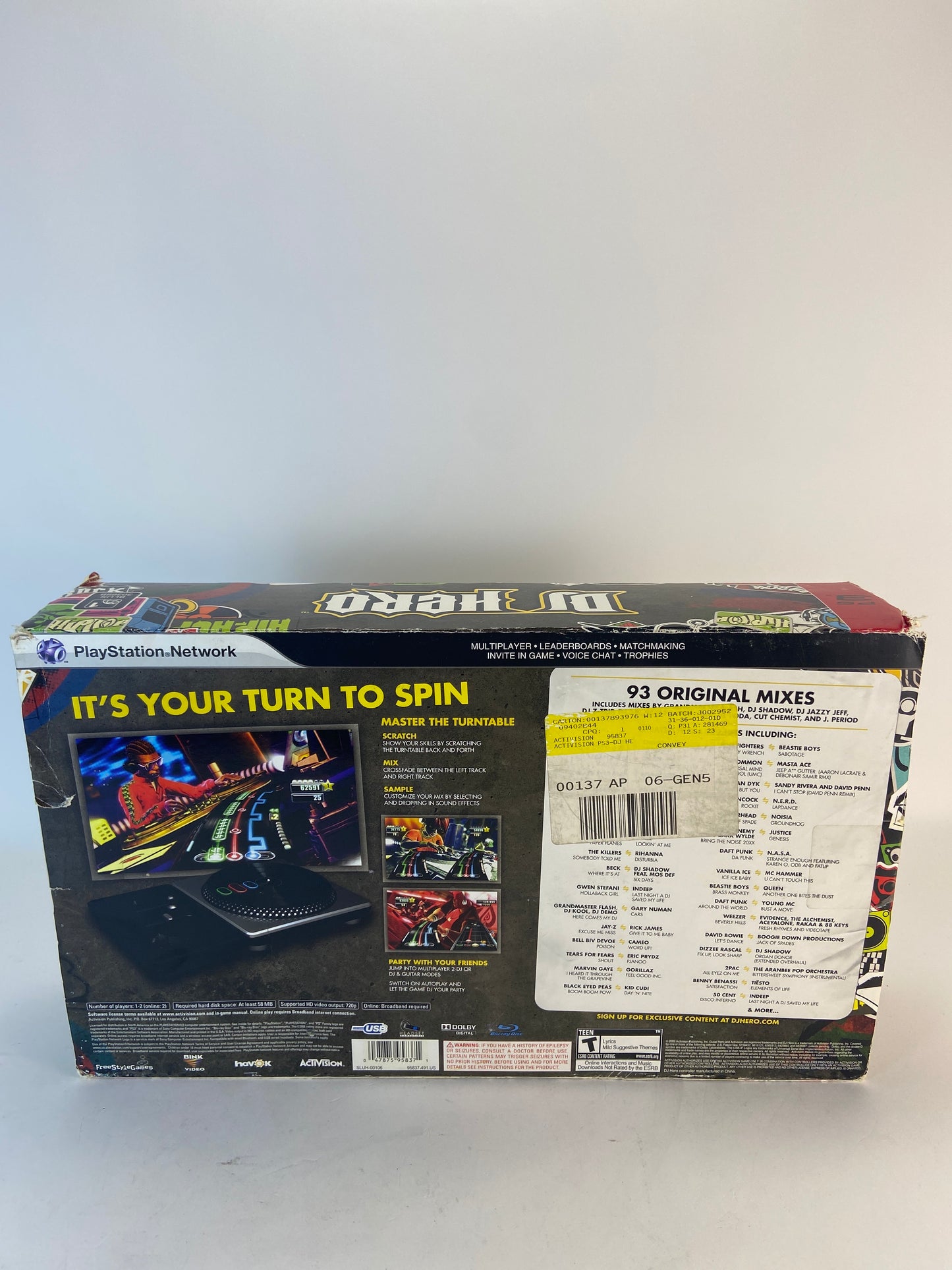 Sony DJ Hero Turntable Black SLUH-00106