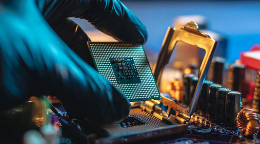 High-end desktop CPU displayed for resale evaluation at PayMore Doraville