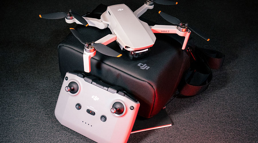 DJI drone displayed for resale evaluation at PayMore Doraville