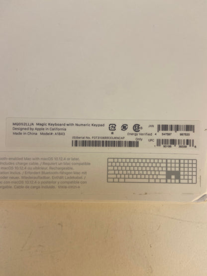 Apple Magic Keyboard White A1843