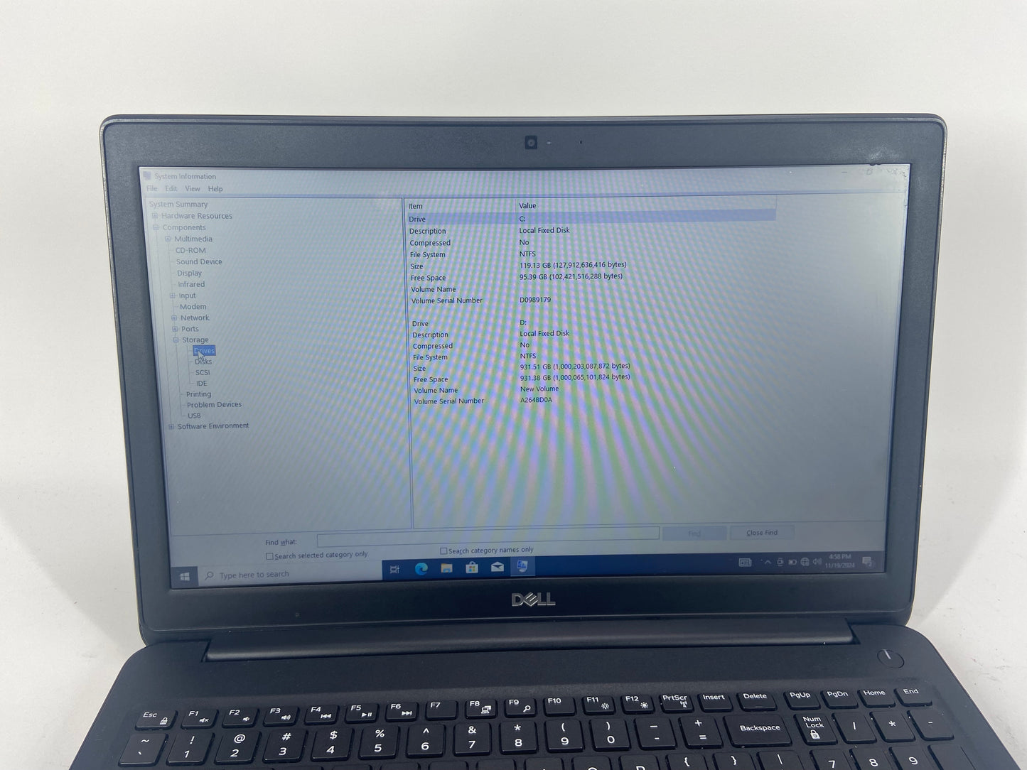 Dell Latitude 3500 P86F 15.6" i3-8145U 2.1GHz 4GB RAM 128GB SSD 1TB HDD