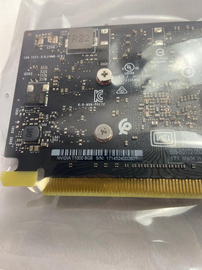 New NVIDIA T1000 8GB GDDR6 Graphics Card VN-0D408X-FCBBA-4BL-01Z3-A01