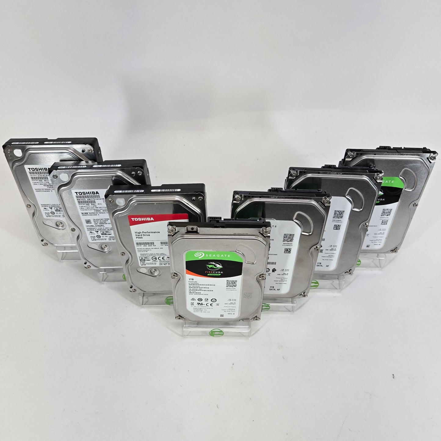 Seagate / Toshiba Lot of 7 1TB 3.5" 7200RPM Hard Drives TESTED WORKING