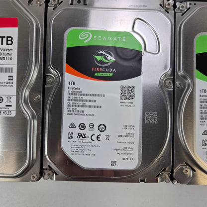 Seagate / Toshiba Lot of 7 1TB 3.5" 7200RPM Hard Drives TESTED WORKING