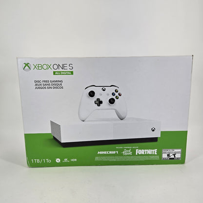 Microsoft Xbox One S All-Digital Edition 1TB Console Gaming System White 1681