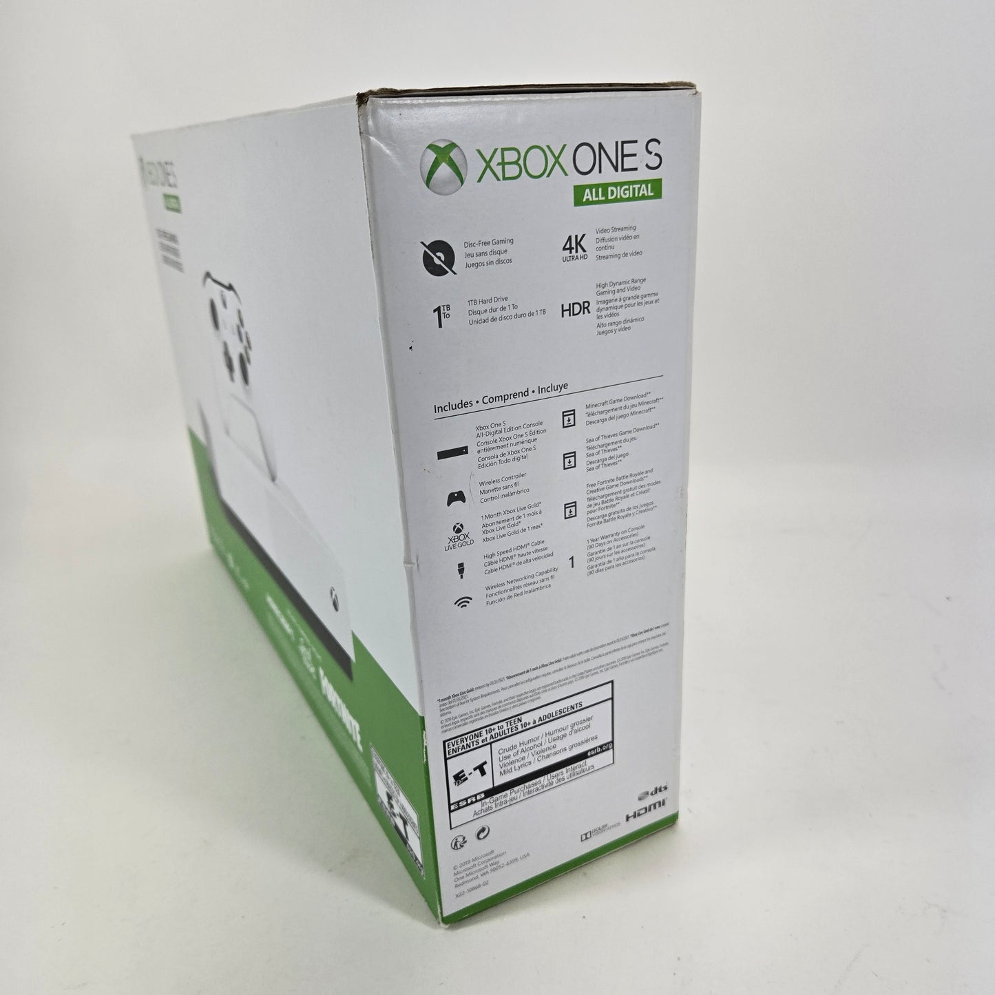 Microsoft Xbox One S All-Digital Edition 1TB Console Gaming System White 1681