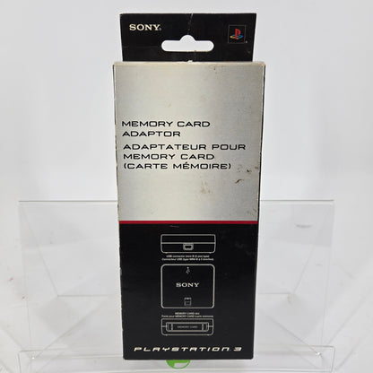 Open Box Sony PlayStation 3 PS3 Memory Card Adapter Black CECHZM1