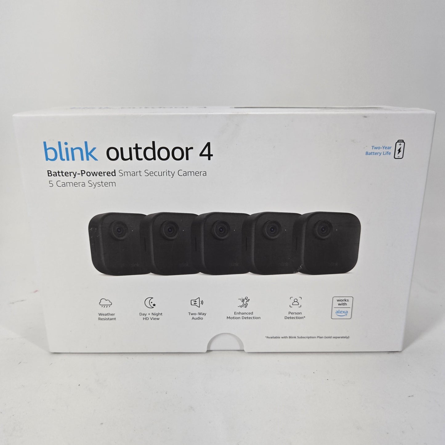 New Blink Outdoor 4 (4th Gen) Wireless 5 Camera Home Security System B0B1N4LM4J