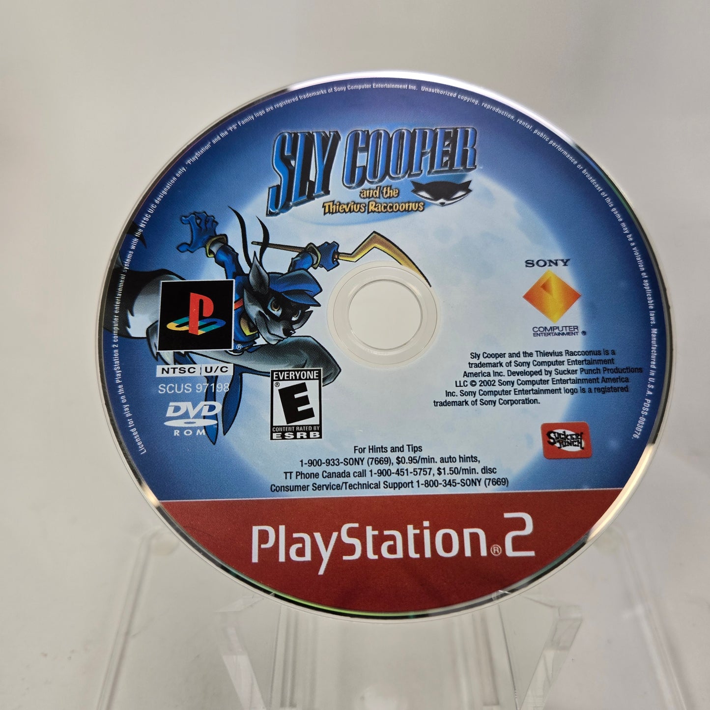 Sly Cooper and the Thievius Raccoonus  (Sony PlayStation 2 PS2,  2002)  CIB