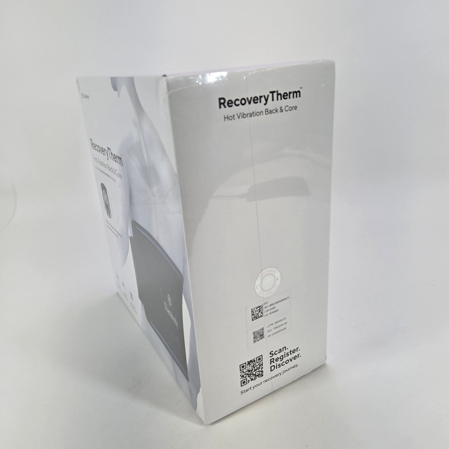 New Therabody RecoveryTherm Hot Vibration Back & Core Massager Wrap