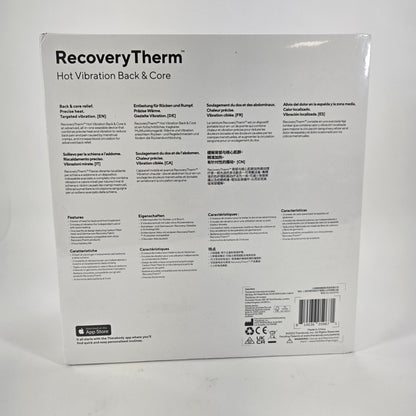 New Therabody RecoveryTherm Hot Vibration Back & Core Massager Wrap