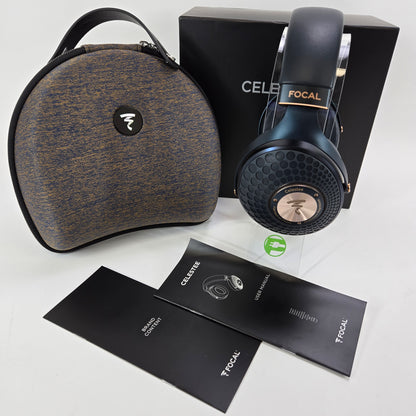 Focal Celestee High-End Closed-Back Wired Headphones Navy Blue/Copper ECELCAS101