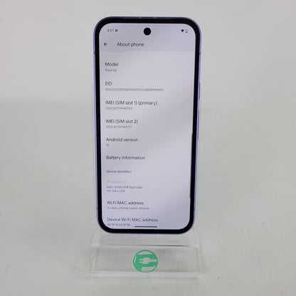 Unlocked Google Pixel 9a 128GB Iris GXQ96