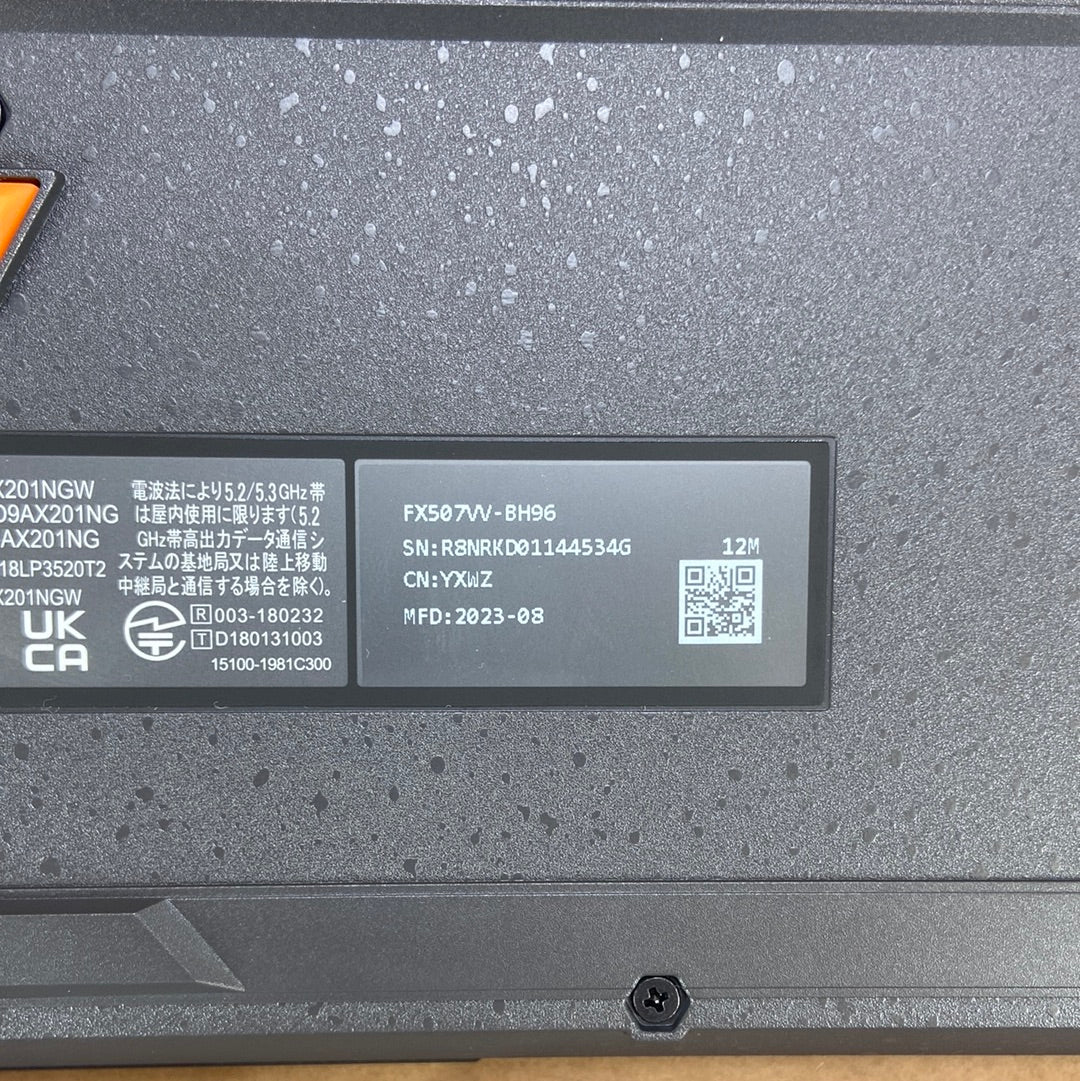 Open Box Asus TUF Gaming 15.6" i9-13900H RTX 4060 32GB RAM 1TB SSD FX507VV-BH96