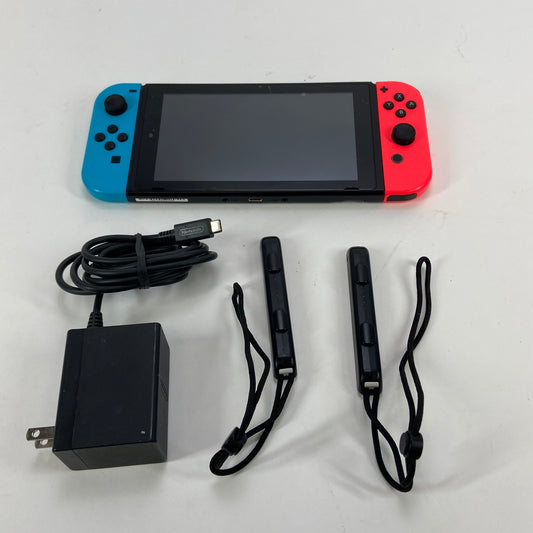 Nintendo Switch v1 Video Game Console HAC-001 Red/Blue