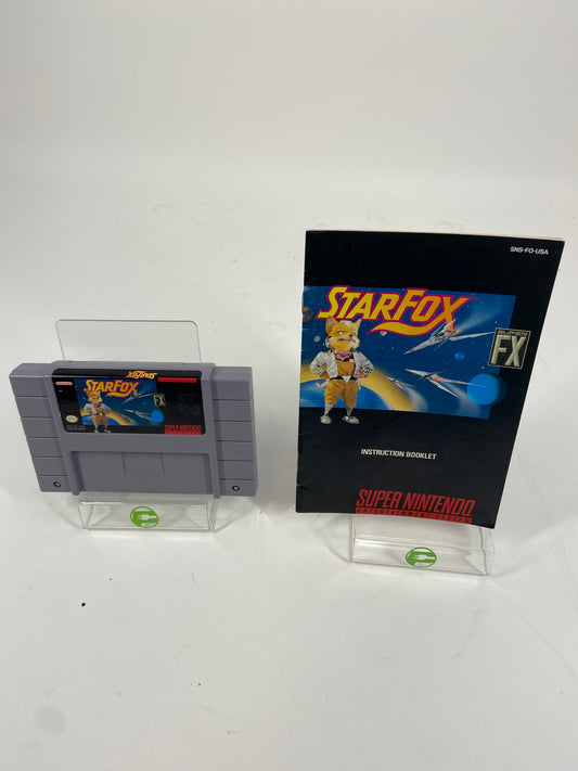 Star Fox  (Super Nintendo SNES,  1993)  With Manual