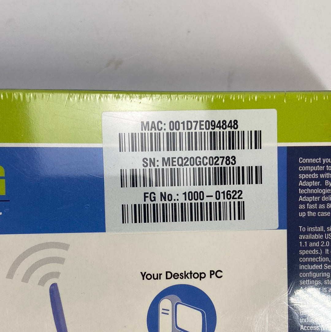 New Linksys Wireless - G WUSB54G 2.4GHz USB Wireless Network Adapter