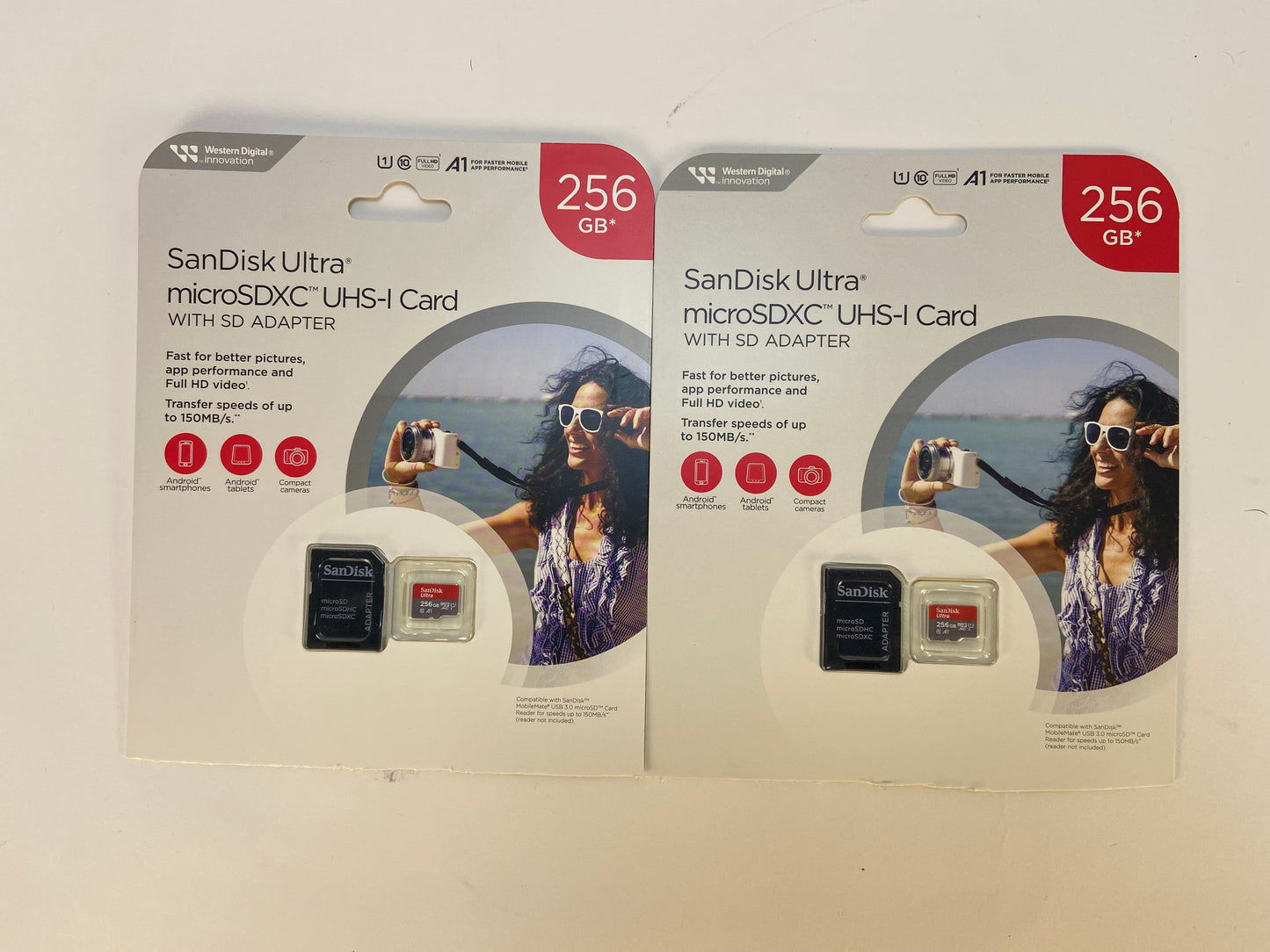 2 New Sandisk  Ultra microSDXC UHS-I Card MicroSD Card 256GB