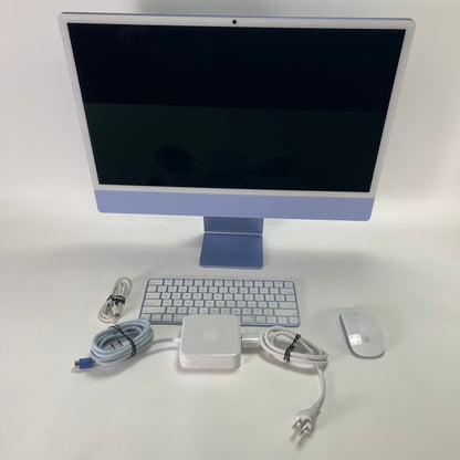 2024 Apple iMac 24" M4 16GB RAM 256GB SSD Blue MWUF3LL/A [Very Good]