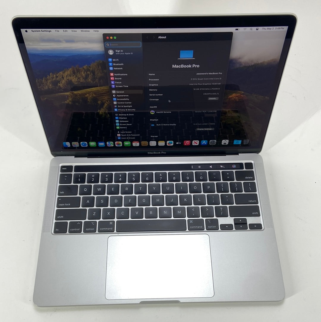 2020 Apple MacBook Pro 13.3" i5 2.0GHz 16GB RAM 500GB SSD Space Gray A2251