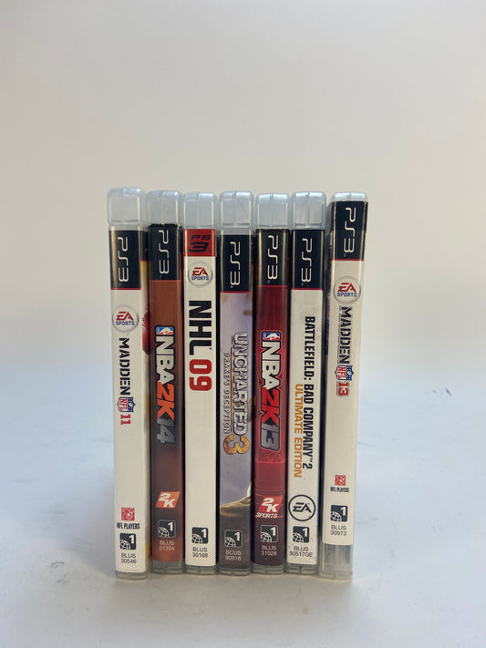 Lot of 7 Sony PlayStation 3 PS3 Games