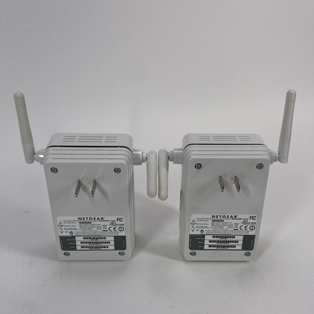 2x NETGEAR W3000RP V1H2 Universal Wi-Fi Range Extender with Ethernet Port