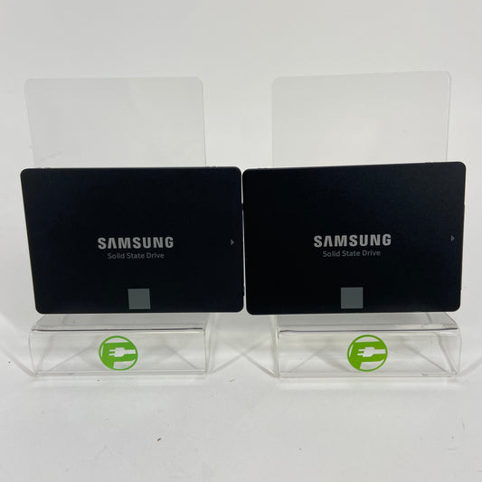 Lot of 2 Samsung 2.5" 870 EVO 500GB SATA III 6Gb/s SSD MZ-77E500