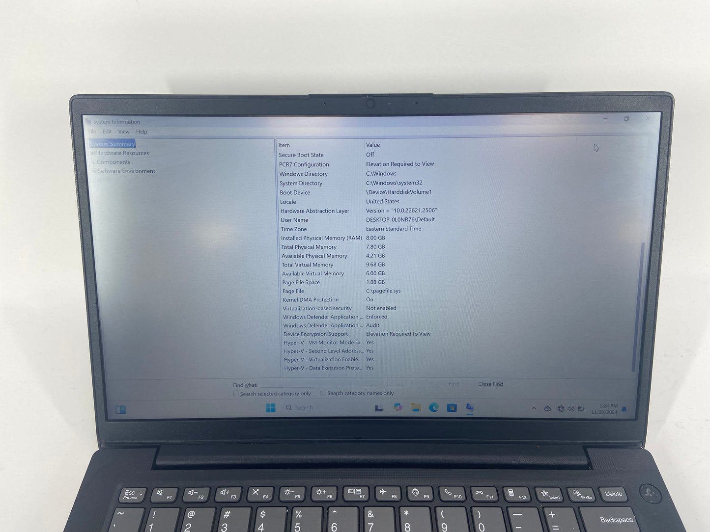 Lenovo Lenovo V14 G2 ITL 005MUS 14" i3-1115G4 3.0GHz 8GB RAM 256GB NVME