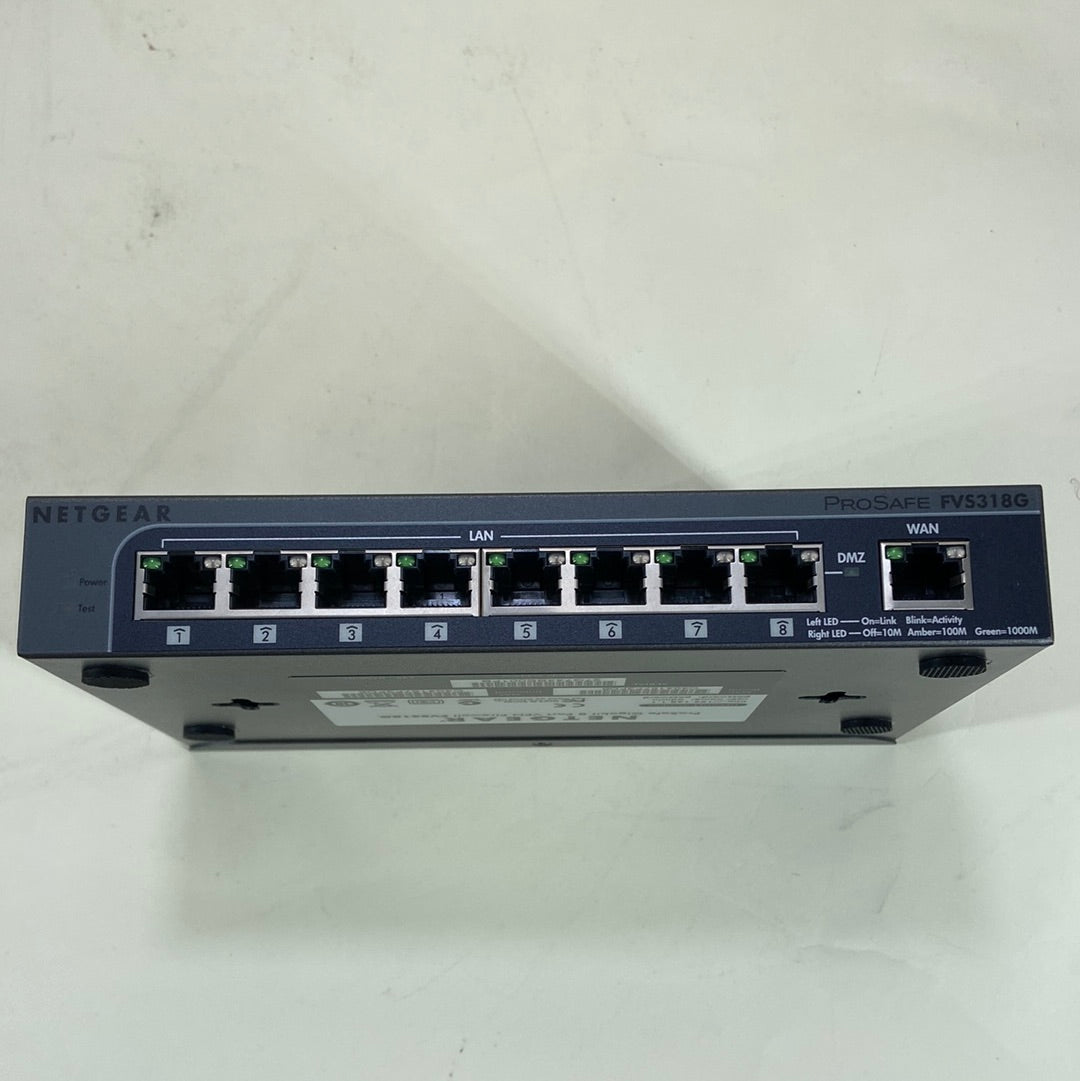 New NETGEAR ProSAFE 8-Port Gigabit VPN Firewall FVS318G
