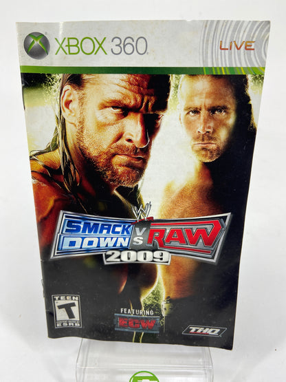 WWE Smackdown vs. Raw 2009  (Microsoft Xbox 360,  2008)  COMPLETE