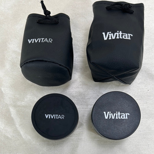 Vivitar Lenses MC AF HD 2.2X  and  MC AF HD 0.43X with Macros. Universal mount