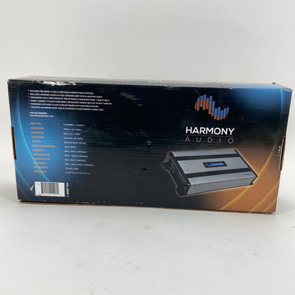 Open Box Harmony Audio HA-A800.1 Car Class D Mono AMP Gray with Bass Remote