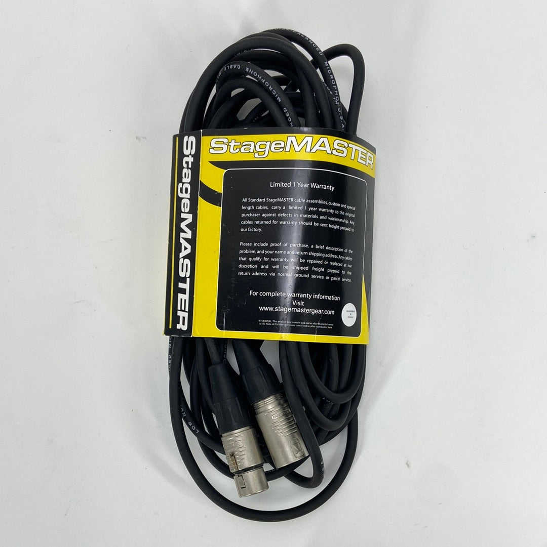 StageMASTER 25FT LO-Z Mic Cable XLR SMM-25