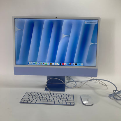 2024 Apple iMac 24" M4 16GB RAM 256GB SSD Blue MWUF3LL/A [Very Good]