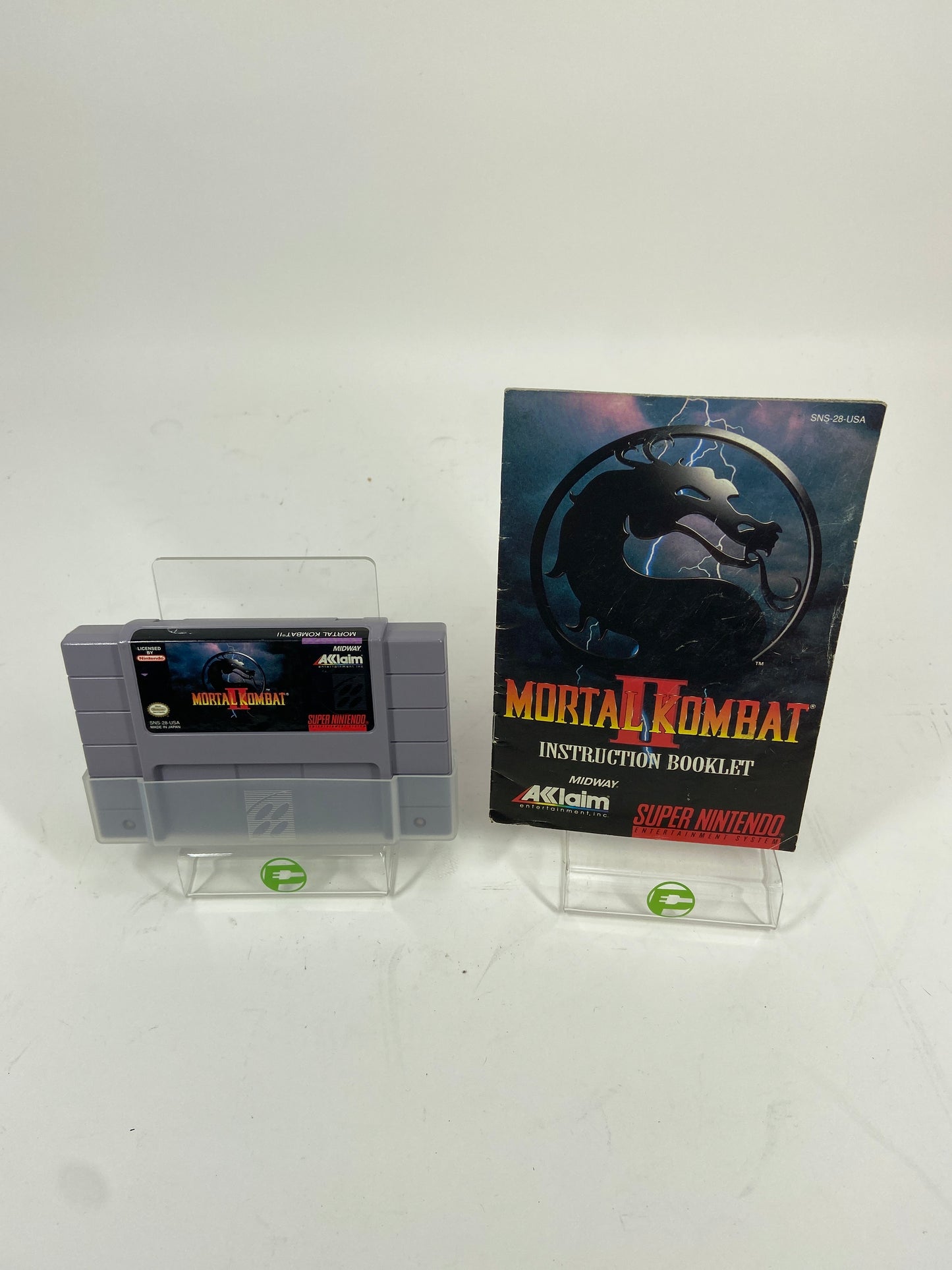 Mortal Kombat II  (Super Nintendo SNES,  1993)  With Manual