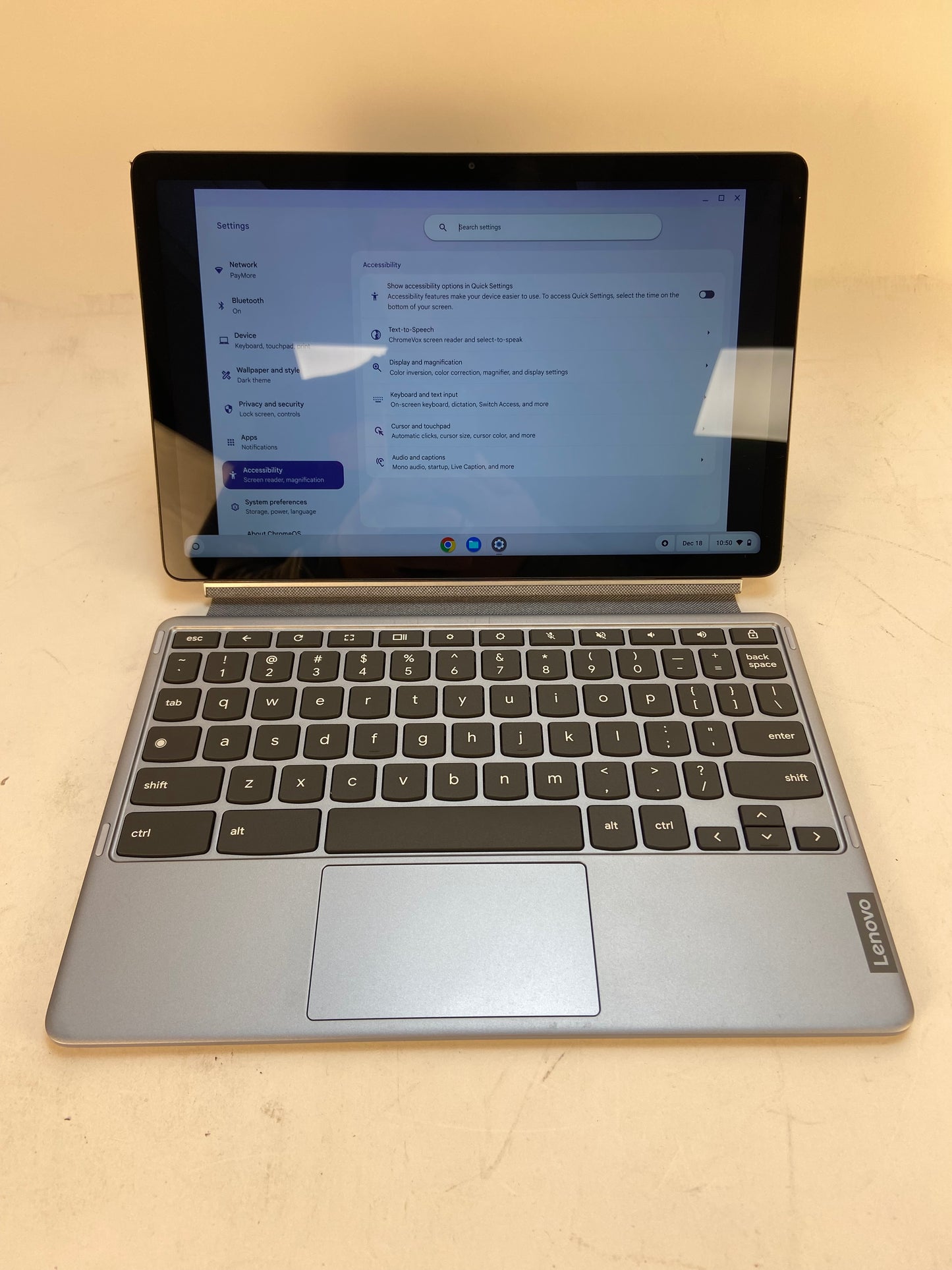 Lenovo IP Duet 3 Chrome 11Q727 000EUS 10.95" Snapdragon 7C Gen 2 2.5GHz 4GB RAM 128GB eMMc