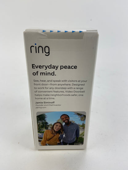 New Ring Video Doorbell 2nd Gen Wireless Rechargeable Night Vision 23-009026-02