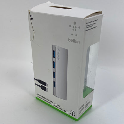 Belkin 4-Port USB 3.0 Hub + USB-C Cable 1022DP