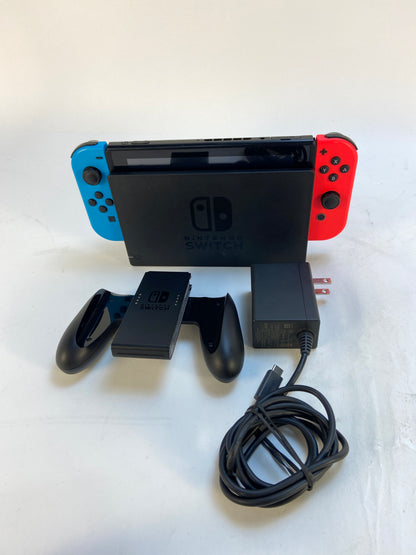 Nintendo Switch v2 Video Game Console HAC-001(-01)  Red/Blue