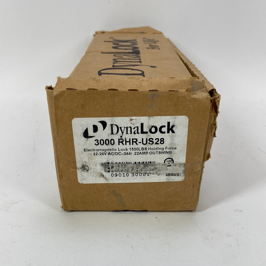 New Dynalock 3000 RHR-US28 1500LBS Holding Force Electromagnetic Lock