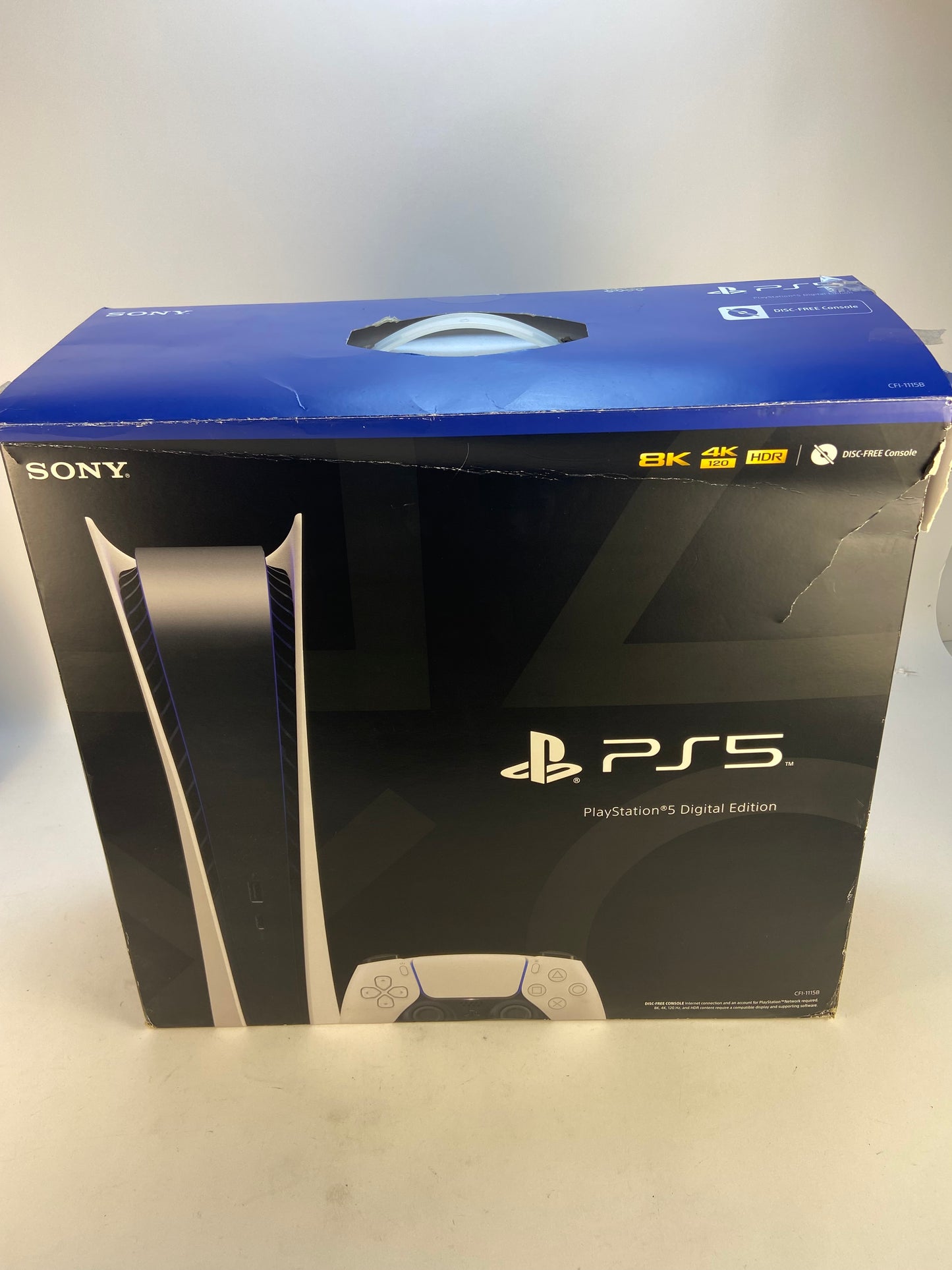 Sony PlayStation 5 Digital Edition PS5 825GB White Console Gaming System CFI-1115B