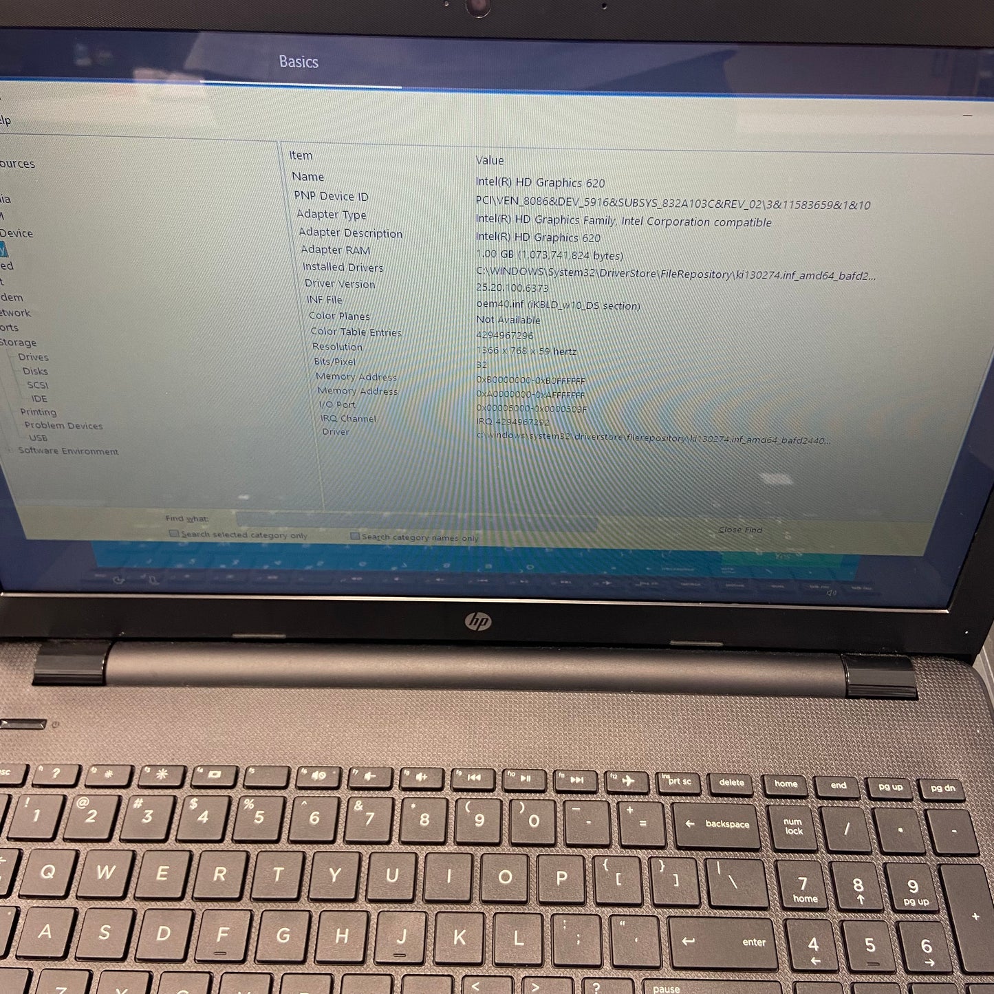 HP 15-bs013dx 1TJ81UA 15" i3-7100U 2.4GHz 8GB 1TB HDD