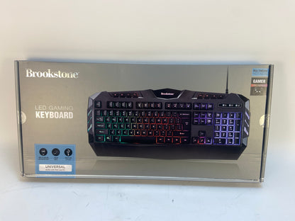 New Brookstone LED Gaming Keyboard Gaming Keyboard BRGK1102B