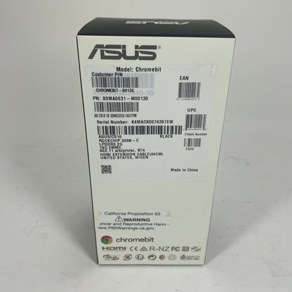 New ASUS Chromebit CS10 16GB EMMC Compact Stick Desktop PC B013C 2GB LPDDR3