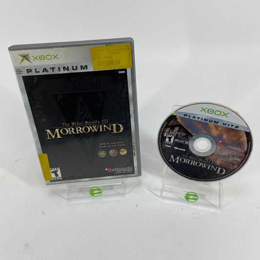 Elder Scrolls III Morrowind Platinum  (Microsoft Xbox,  2002)  No Manual