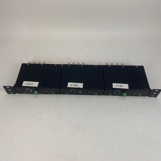 Avigilon Set of 3 Rack Mount ENC-4P-H264 4 Port H.264 Encoder Analog-To-Digital