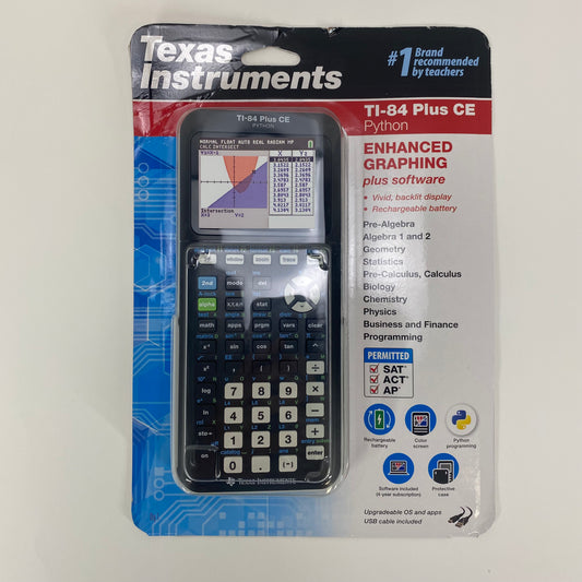 New Texas Instruments TI-84 Plus CE Python Graphing Calculator 84CEPY/BC/1L1/E