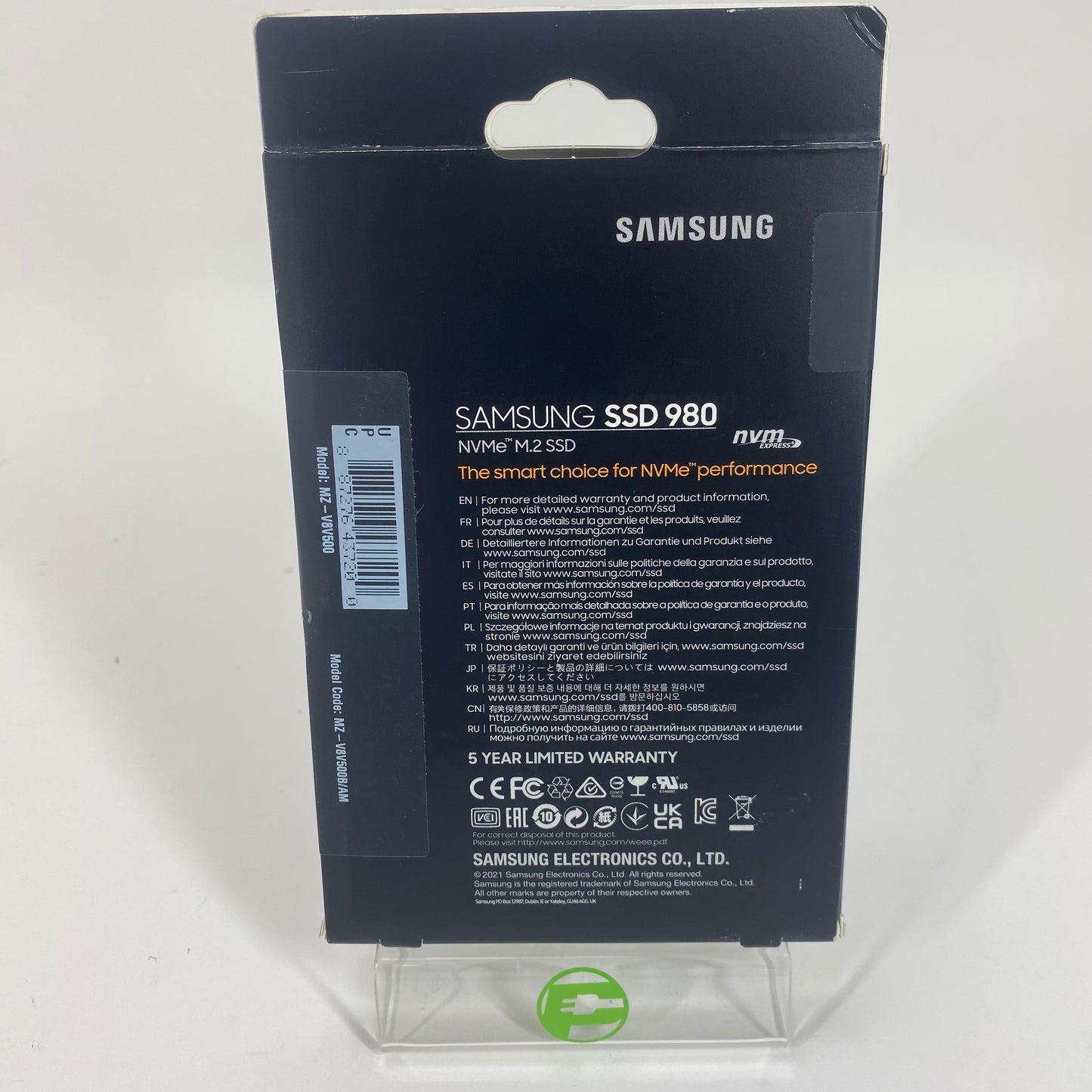 New Samsung 2280mm SSD 980 500GB NVMe M.2 SSD MZ-V8V500